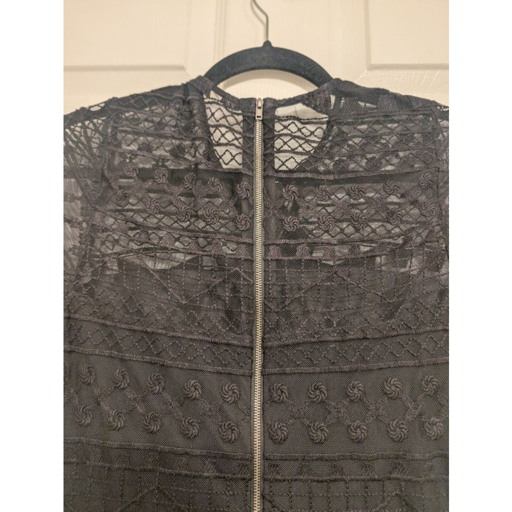 Parker mini lace dress ruffle short sleeve feminine Chic Classic dainty witchy M - Picture 6 of 9